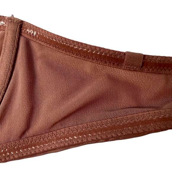 SKIMS Ultra Fine Mesh Strapless Bra Underwire Convertible 32D Rose Clay - Picture 6 of 11